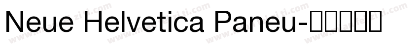 Neue Helvetica Paneu字体转换